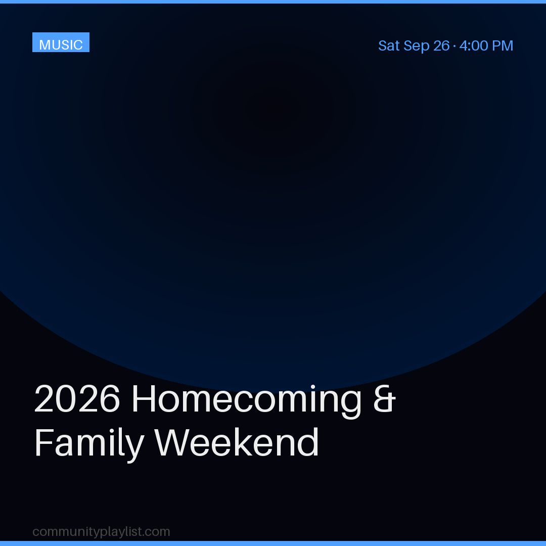 2026 Homecoming & Family Weekend