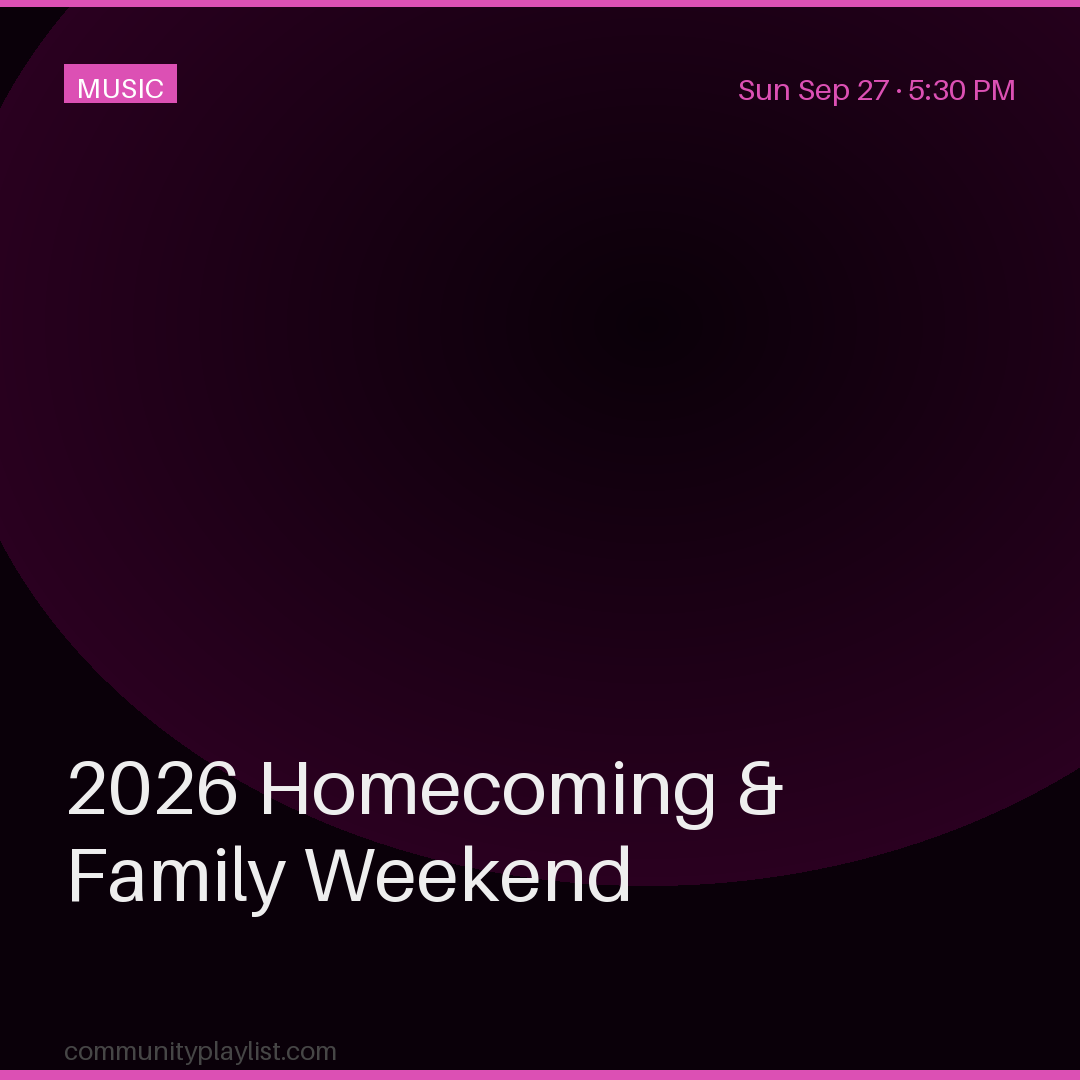 2026 Homecoming & Family Weekend