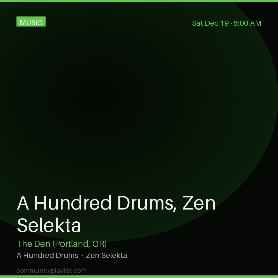 A Hundred Drums, Zen Selekta