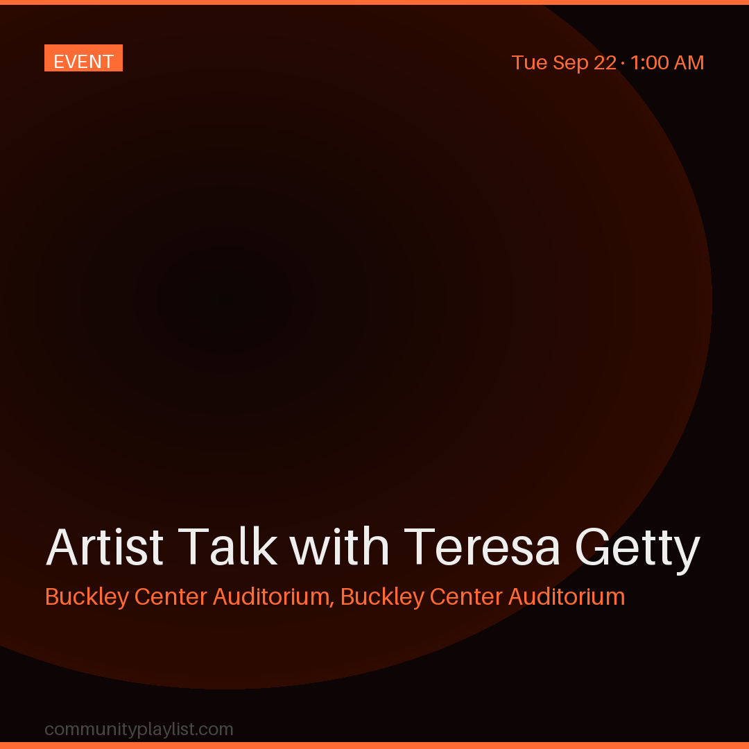 Artist Talk with Teresa Getty