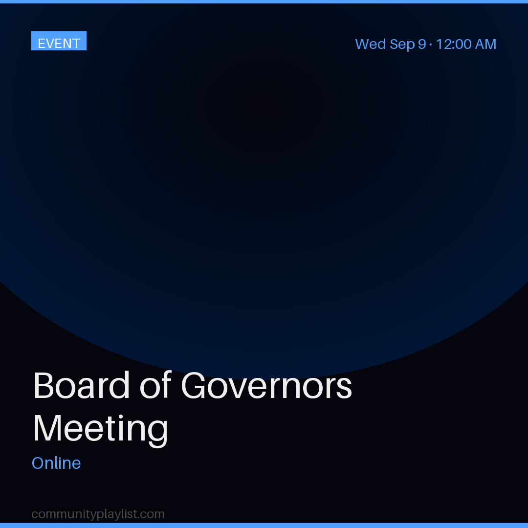 Board of Governors Meeting