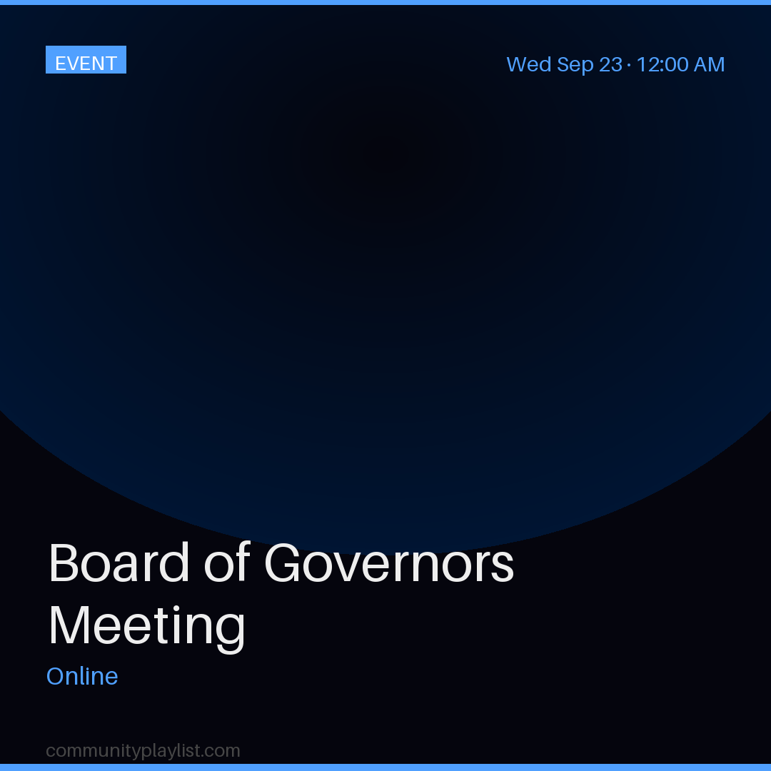 Board of Governors Meeting