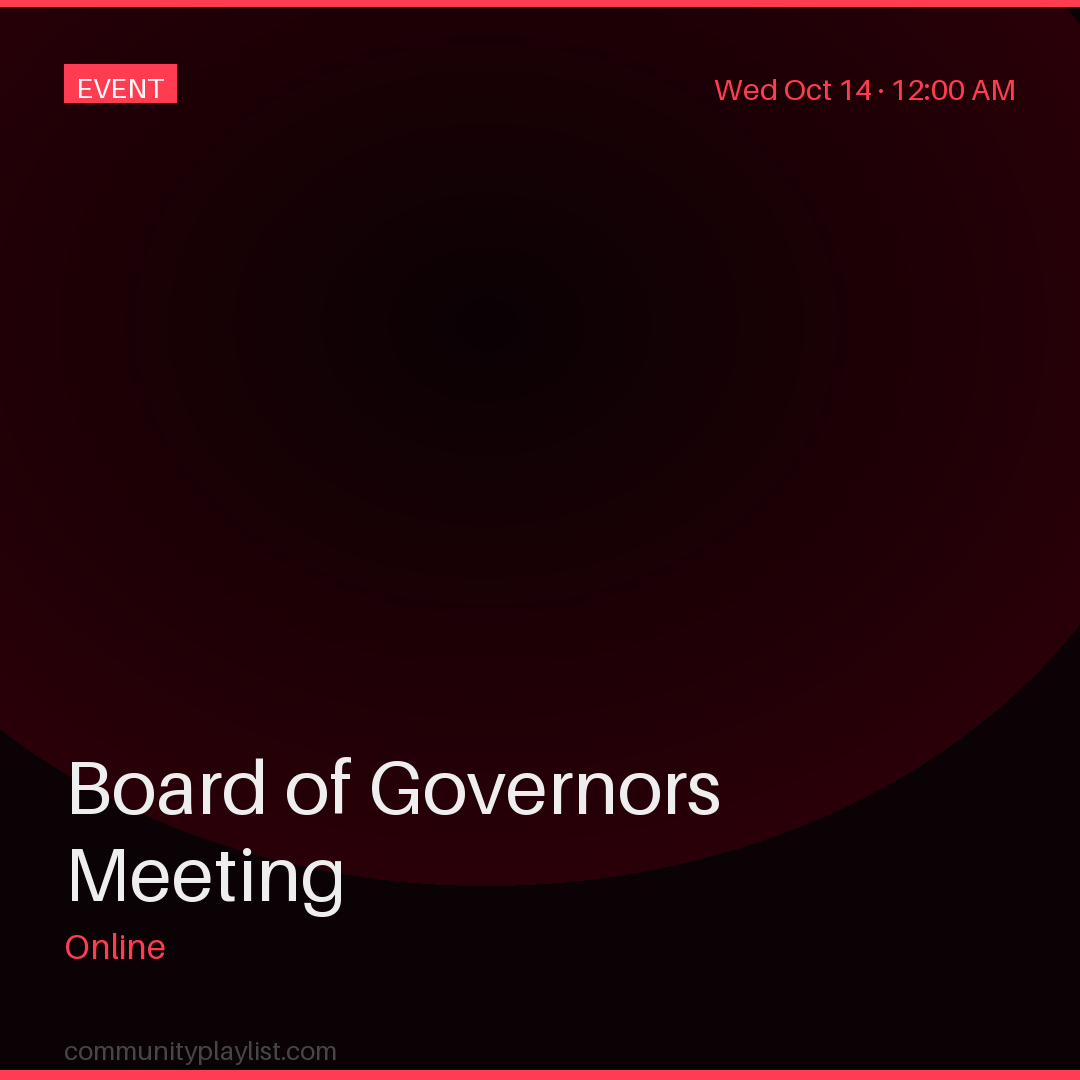 Board of Governors Meeting