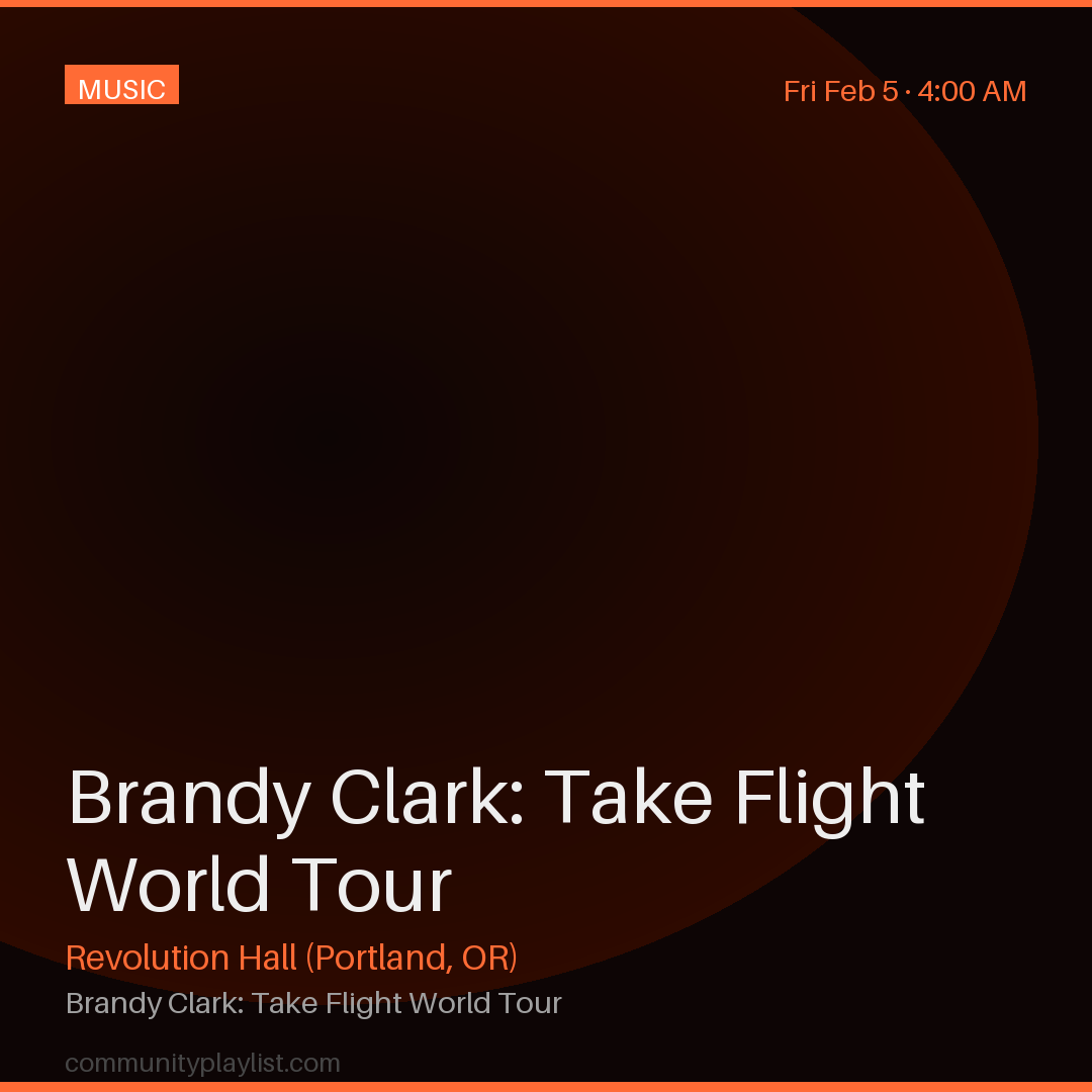 Brandy Clark: Take Flight World Tour