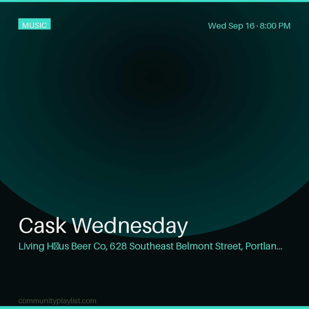 Cask Wednesday