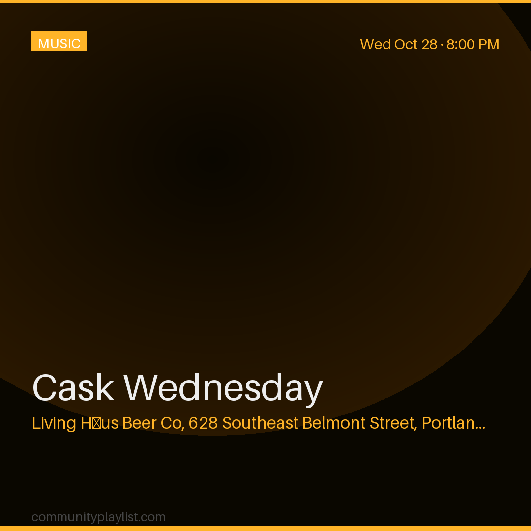 Cask Wednesday