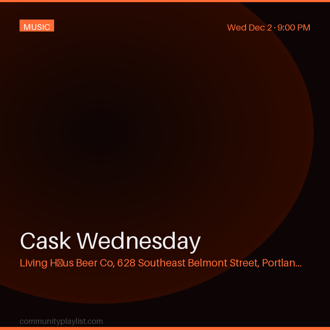 Cask Wednesday