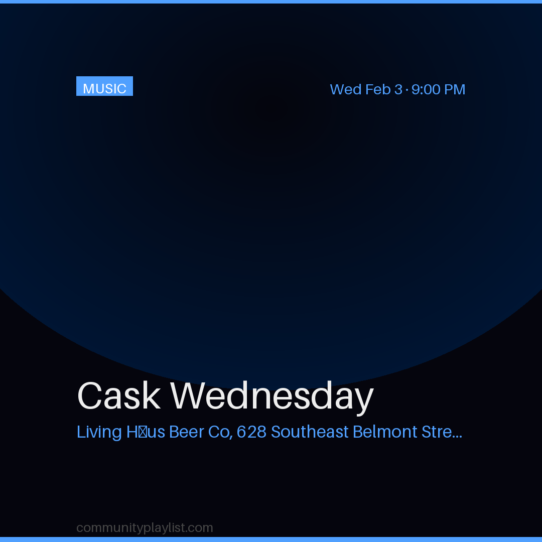 Cask Wednesday