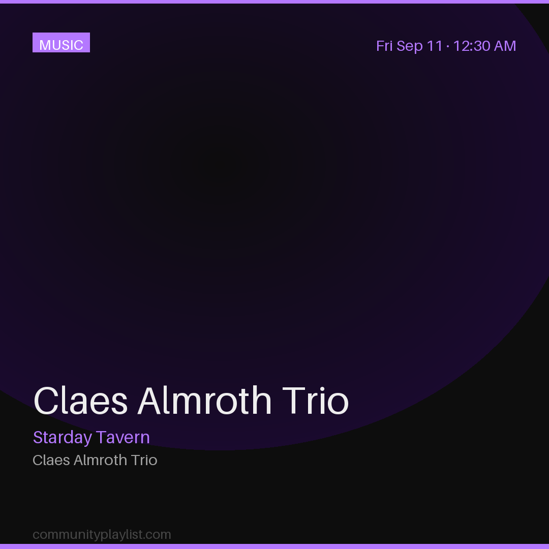 Claes Almroth Trio