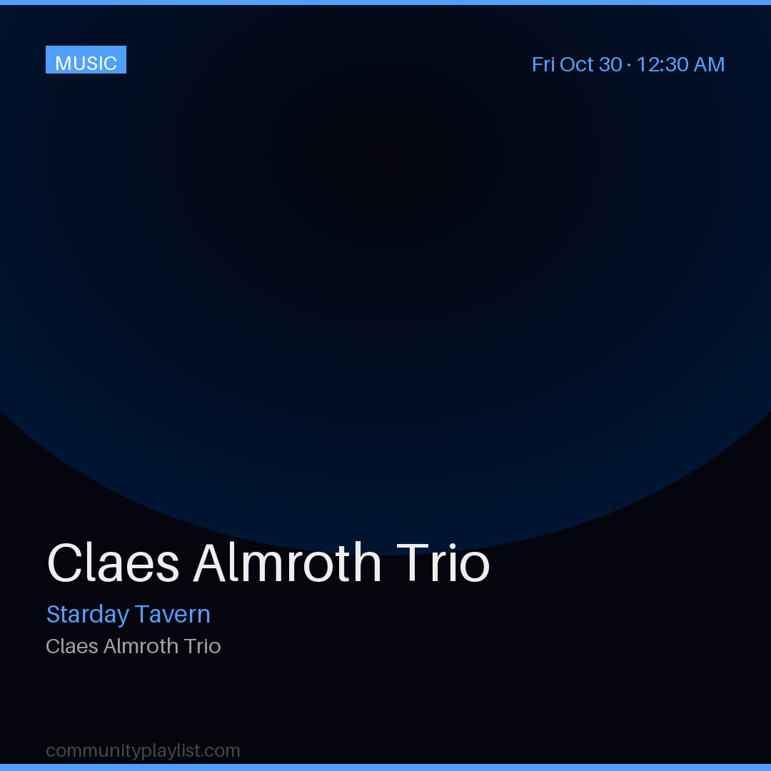 Claes Almroth Trio
