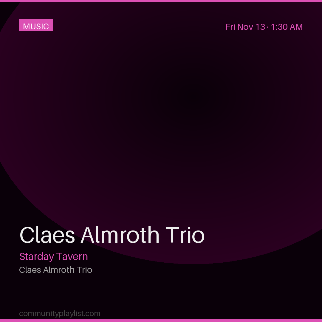 Claes Almroth Trio
