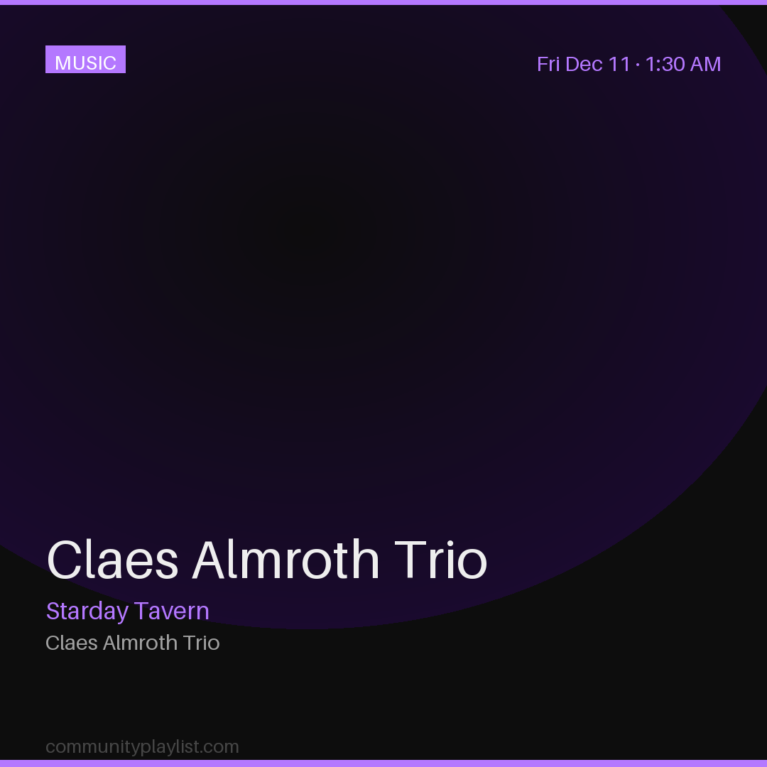 Claes Almroth Trio