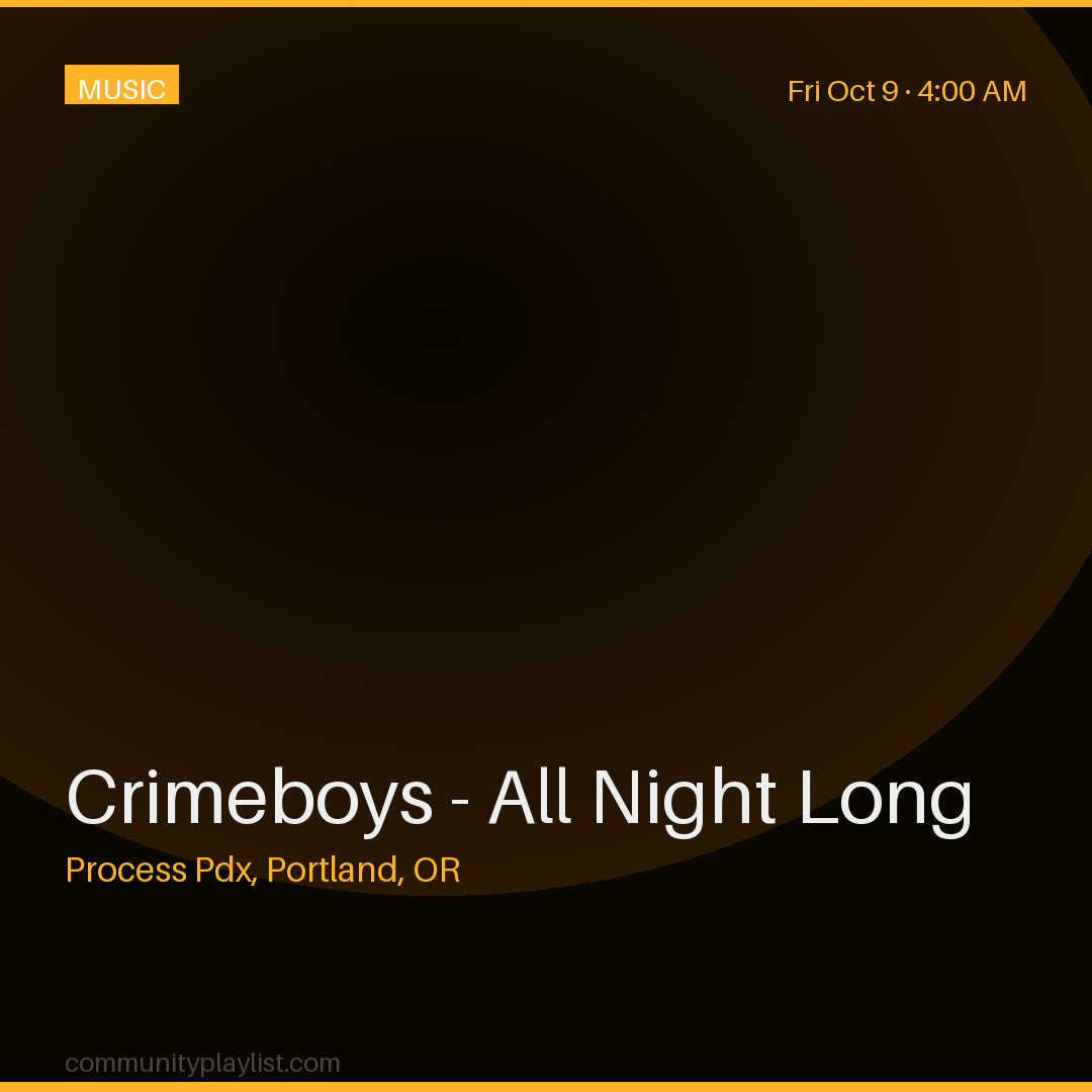 Crimeboys - All Night Long