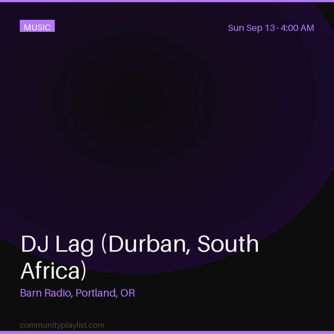 DJ Lag (Durban, South Africa)