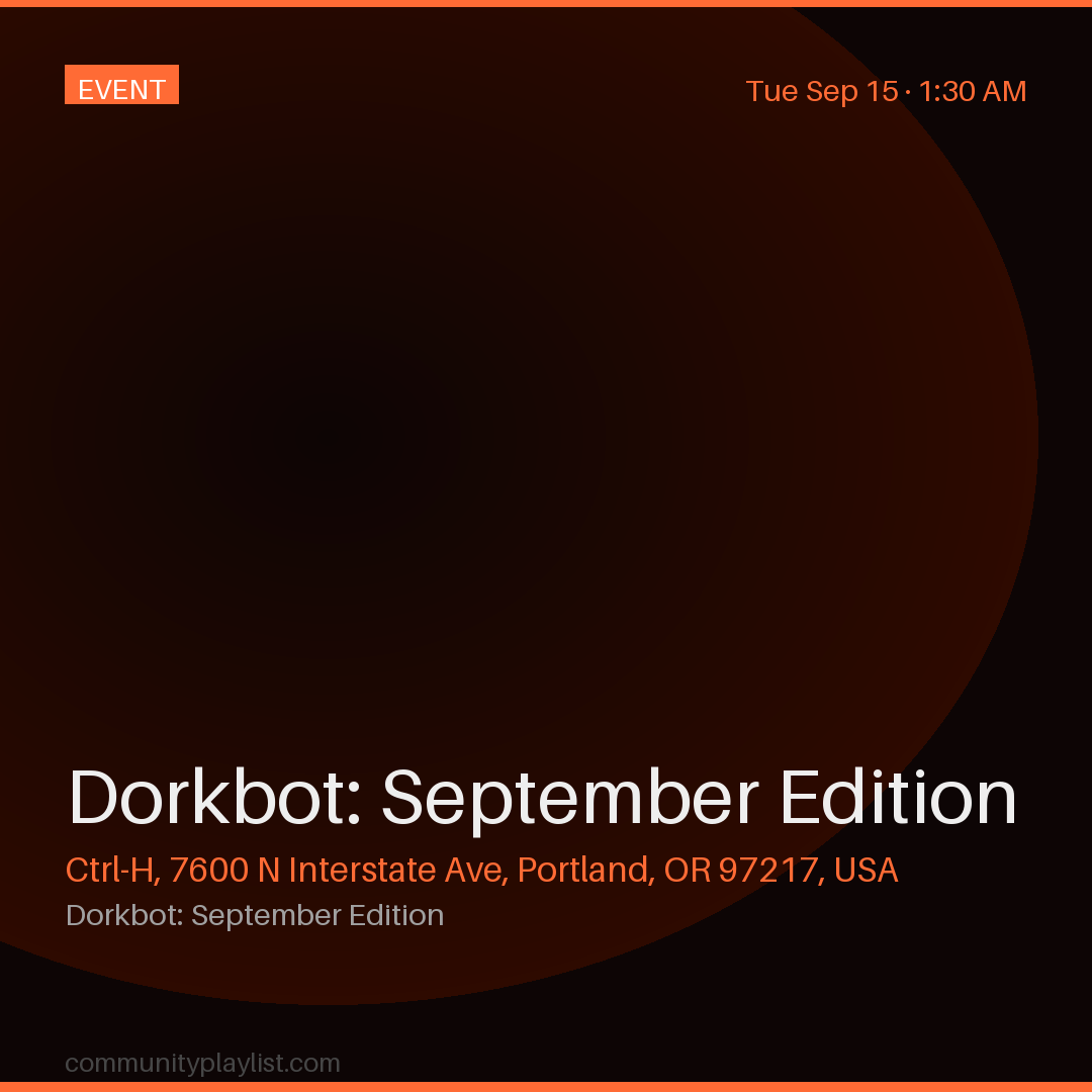 Dorkbot: September Edition