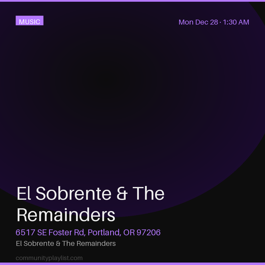 El Sobrente & The Remainders