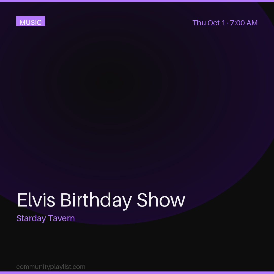 Elvis Birthday Show