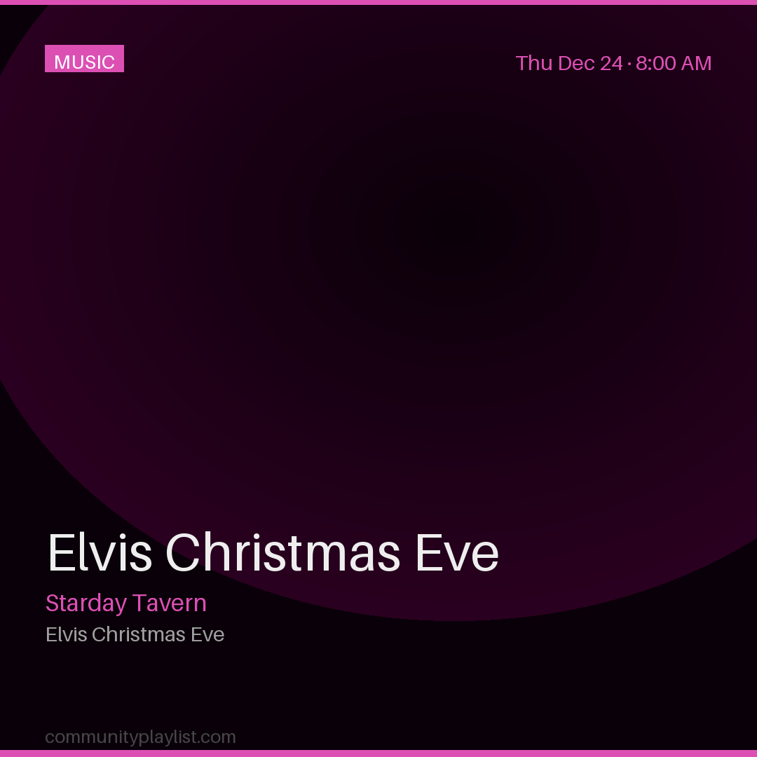 Elvis Christmas Eve