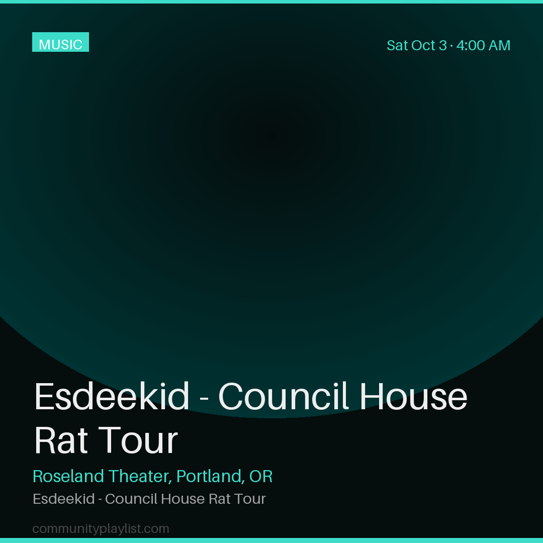 Esdeekid - Council House Rat Tour