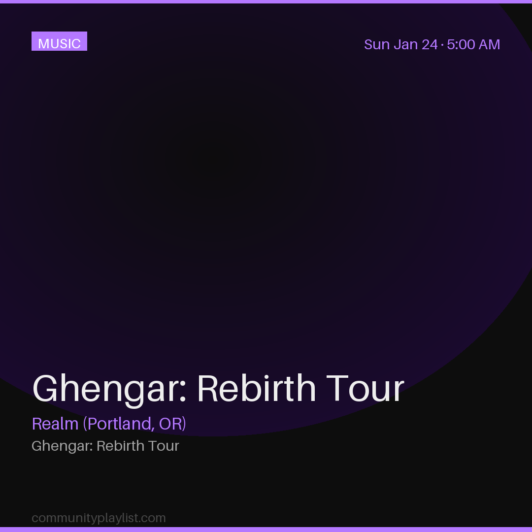 Ghengar: Rebirth Tour