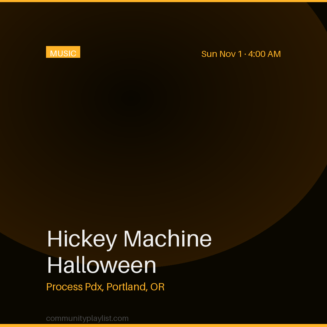 Hickey Machine Halloween