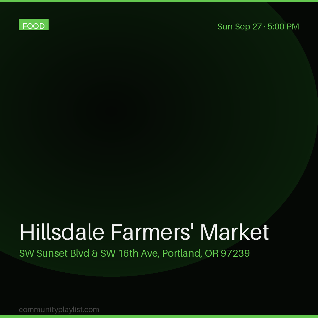 Hillsdale Farmers' Market
