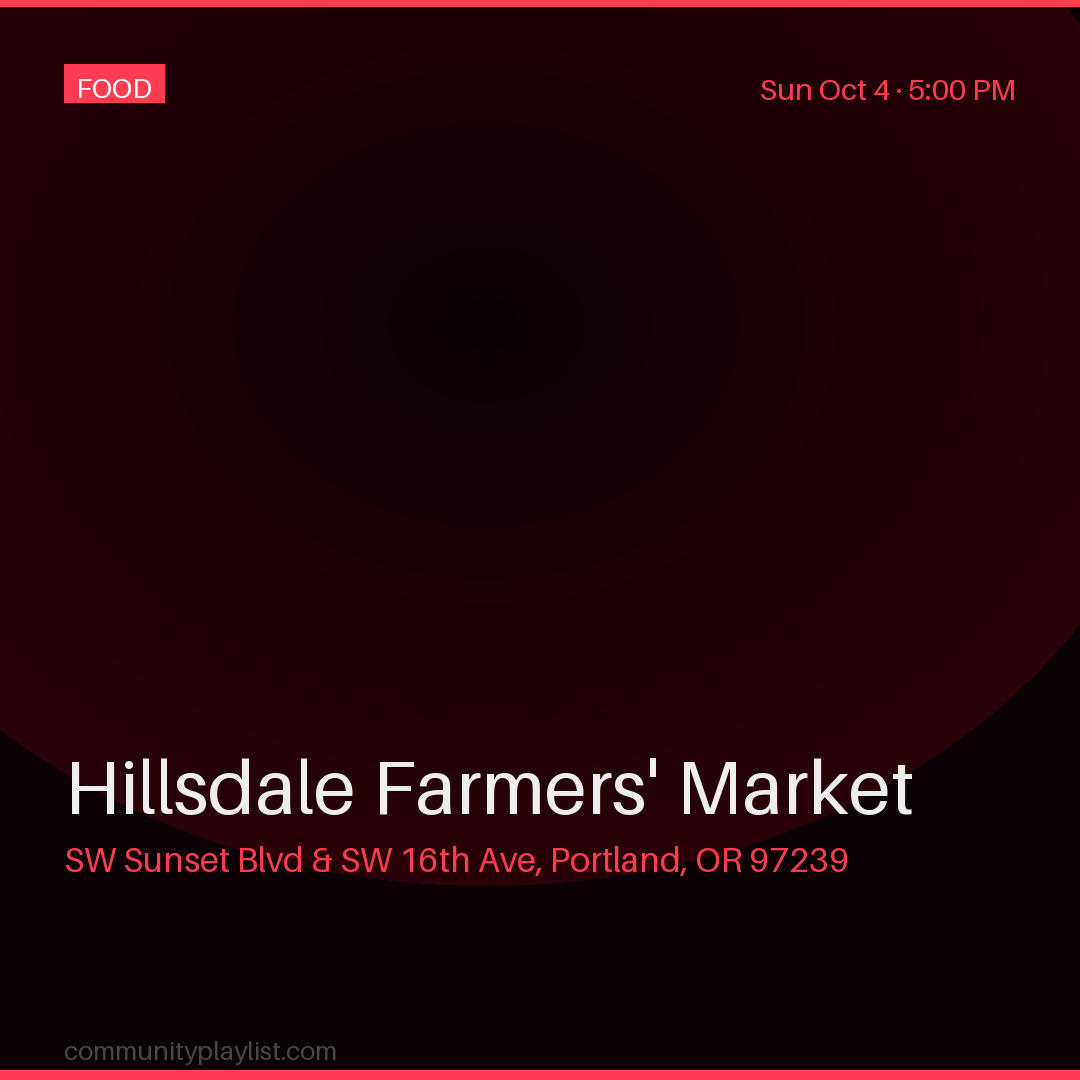 Hillsdale Farmers' Market