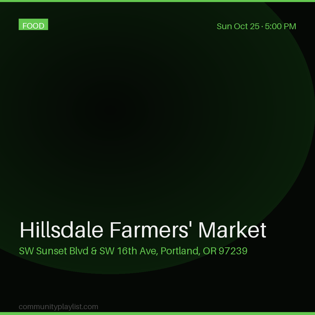 Hillsdale Farmers' Market