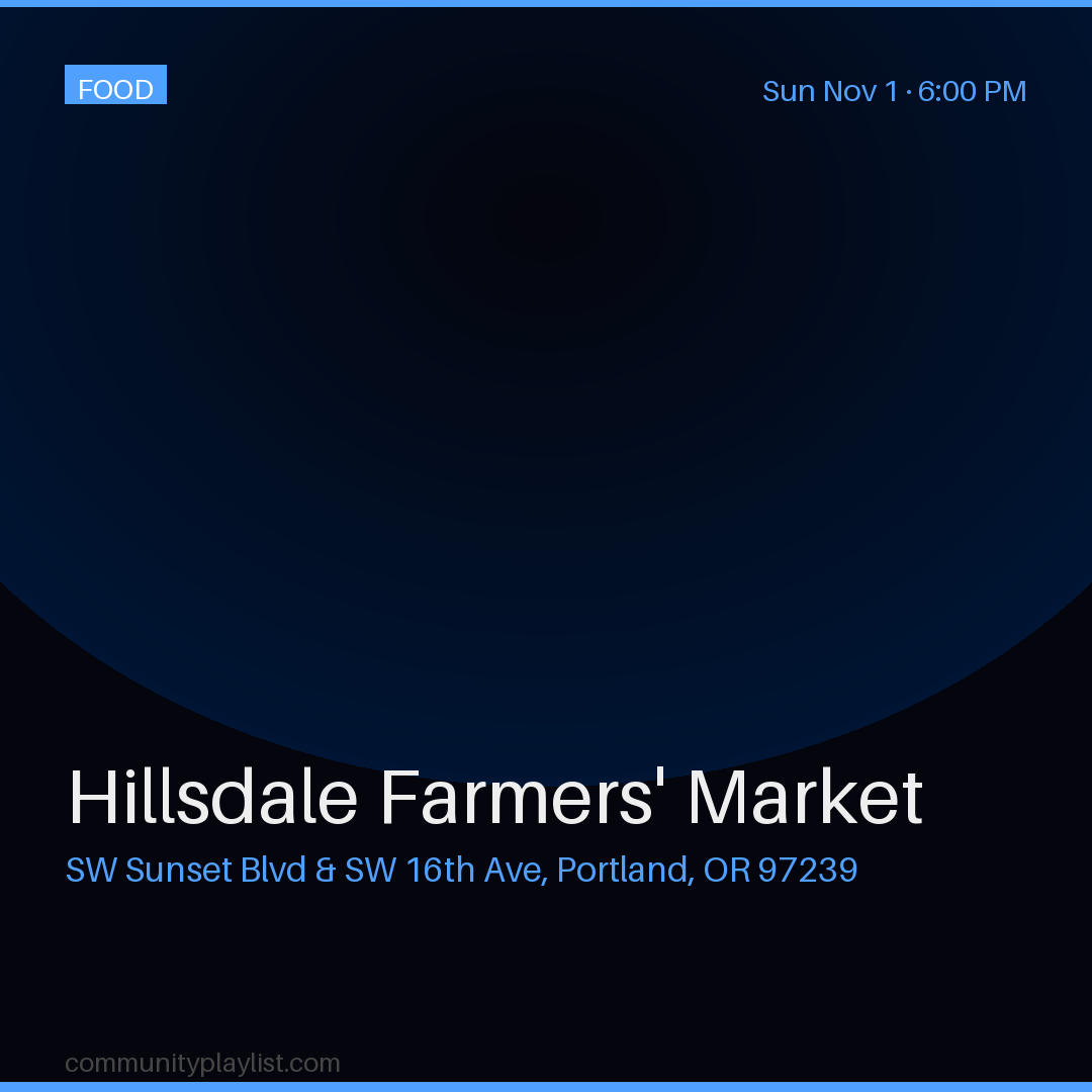 Hillsdale Farmers' Market