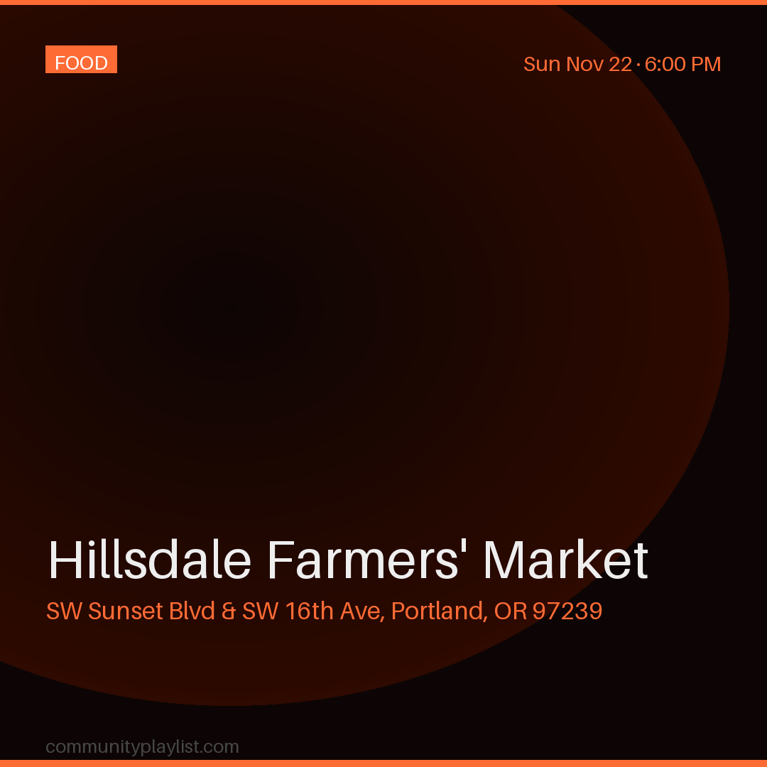 Hillsdale Farmers' Market