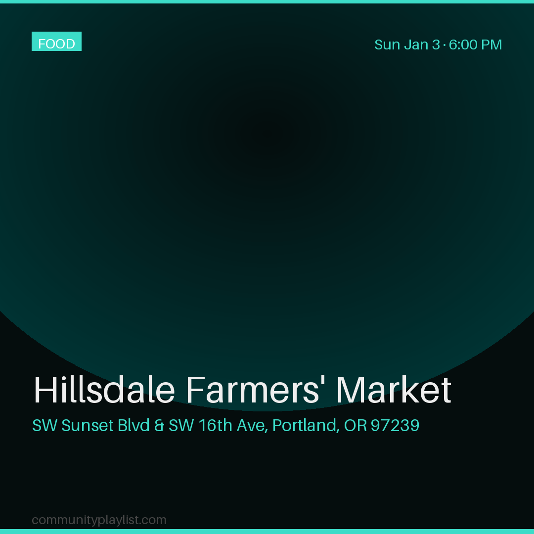 Hillsdale Farmers' Market