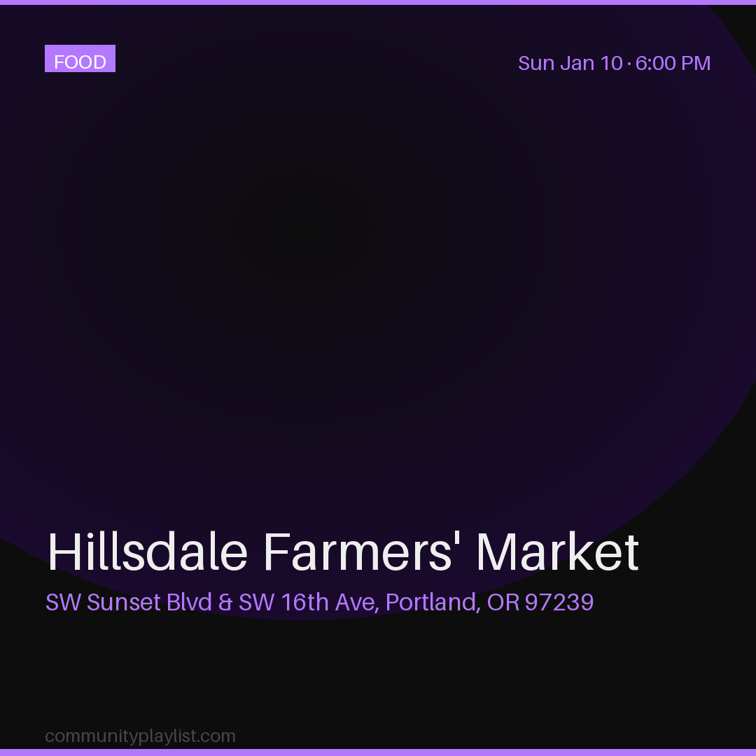 Hillsdale Farmers' Market