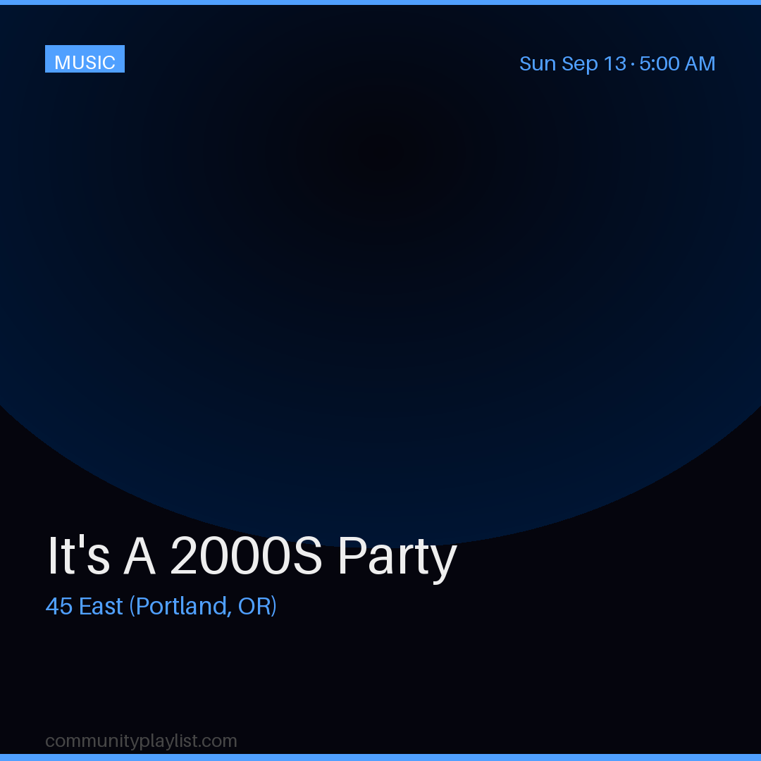 It's A 2000S Party
