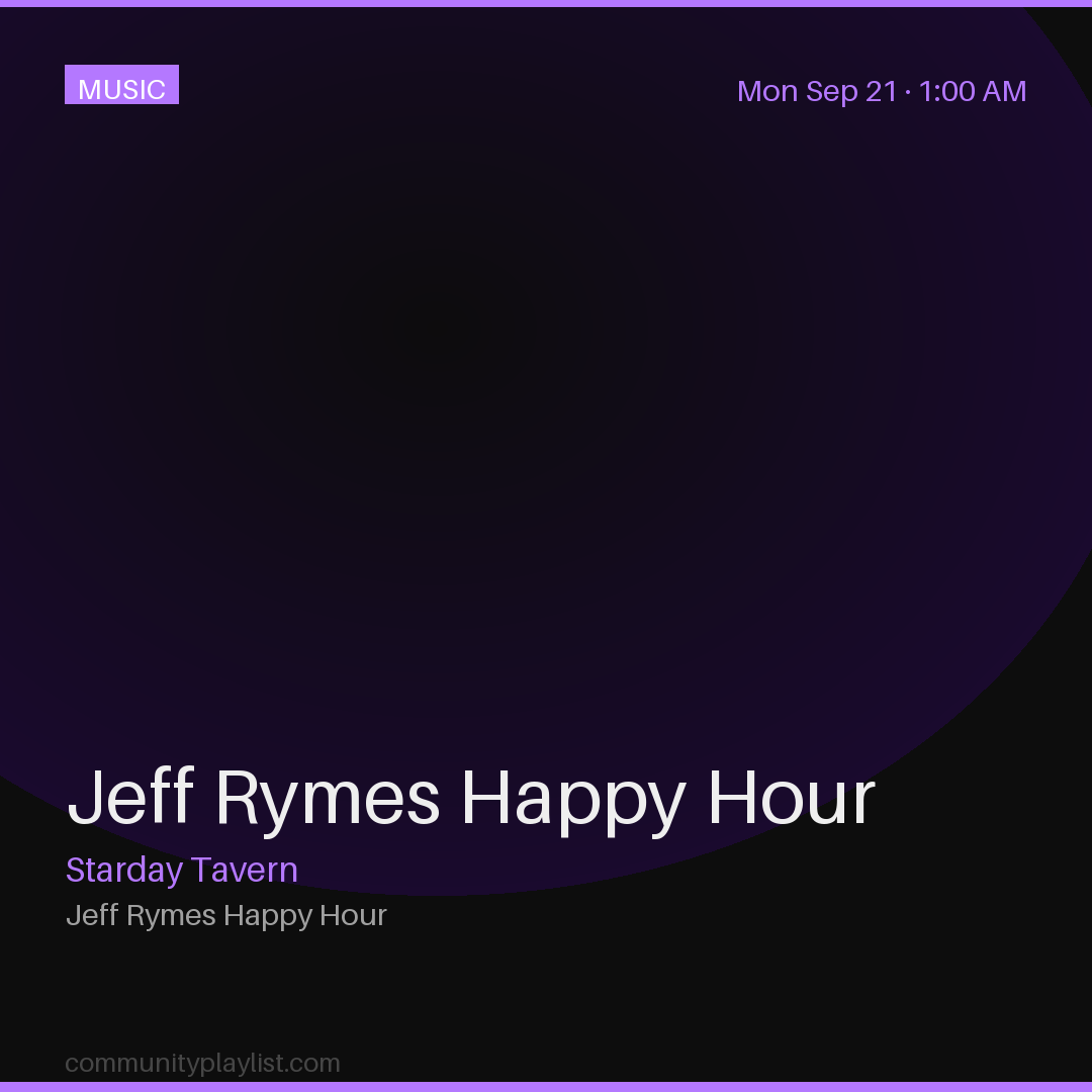 Jeff Rymes Happy Hour