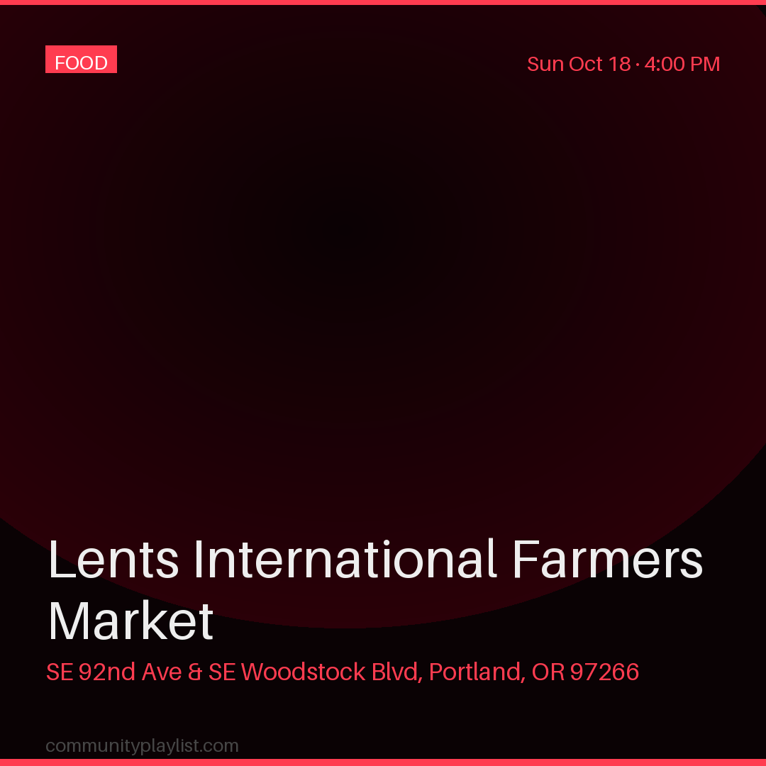 Lents International Farmers Market