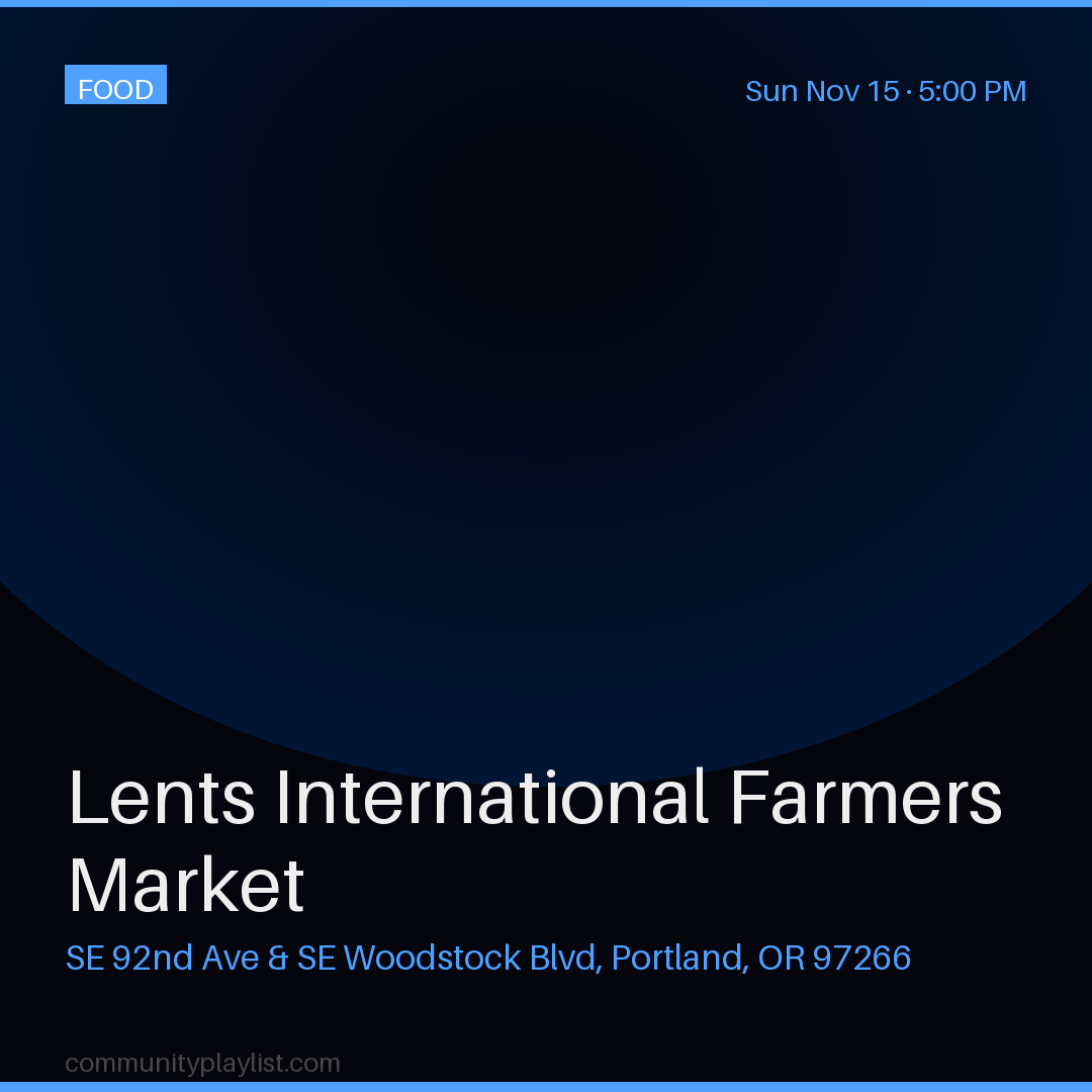 Lents International Farmers Market