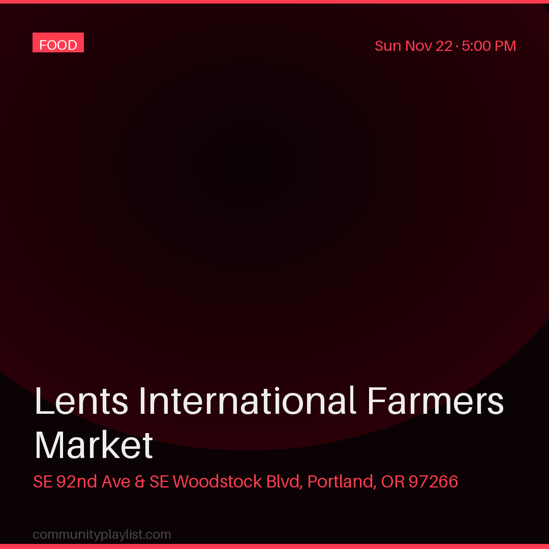 Lents International Farmers Market