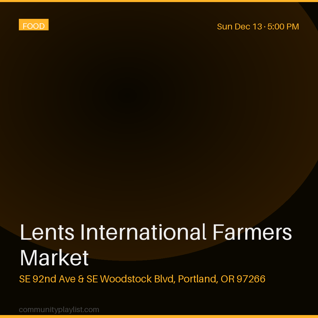 Lents International Farmers Market