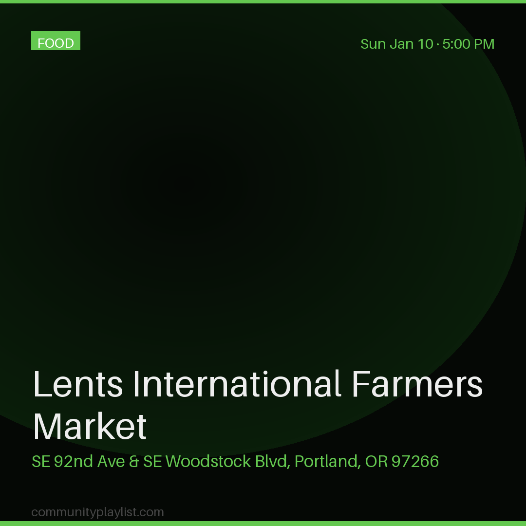 Lents International Farmers Market