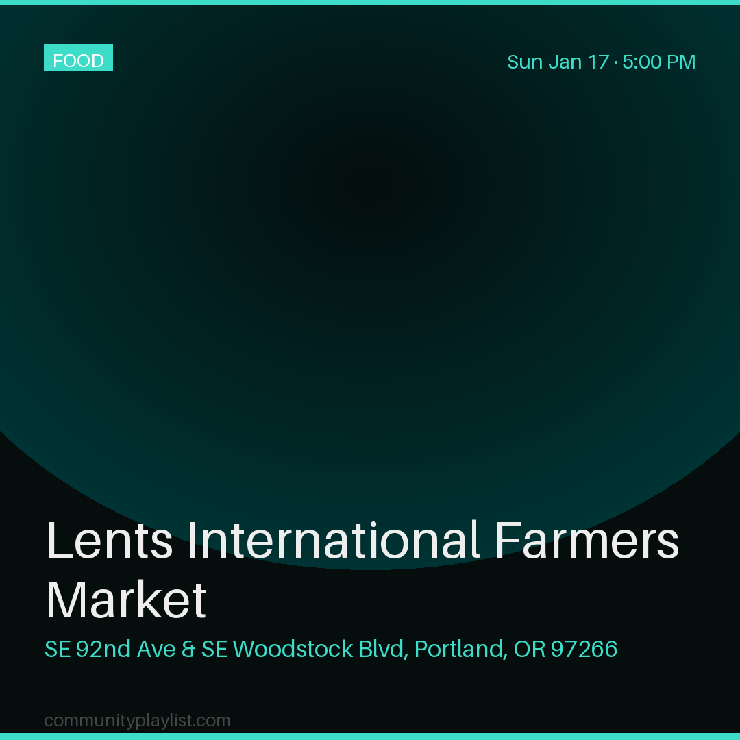 Lents International Farmers Market