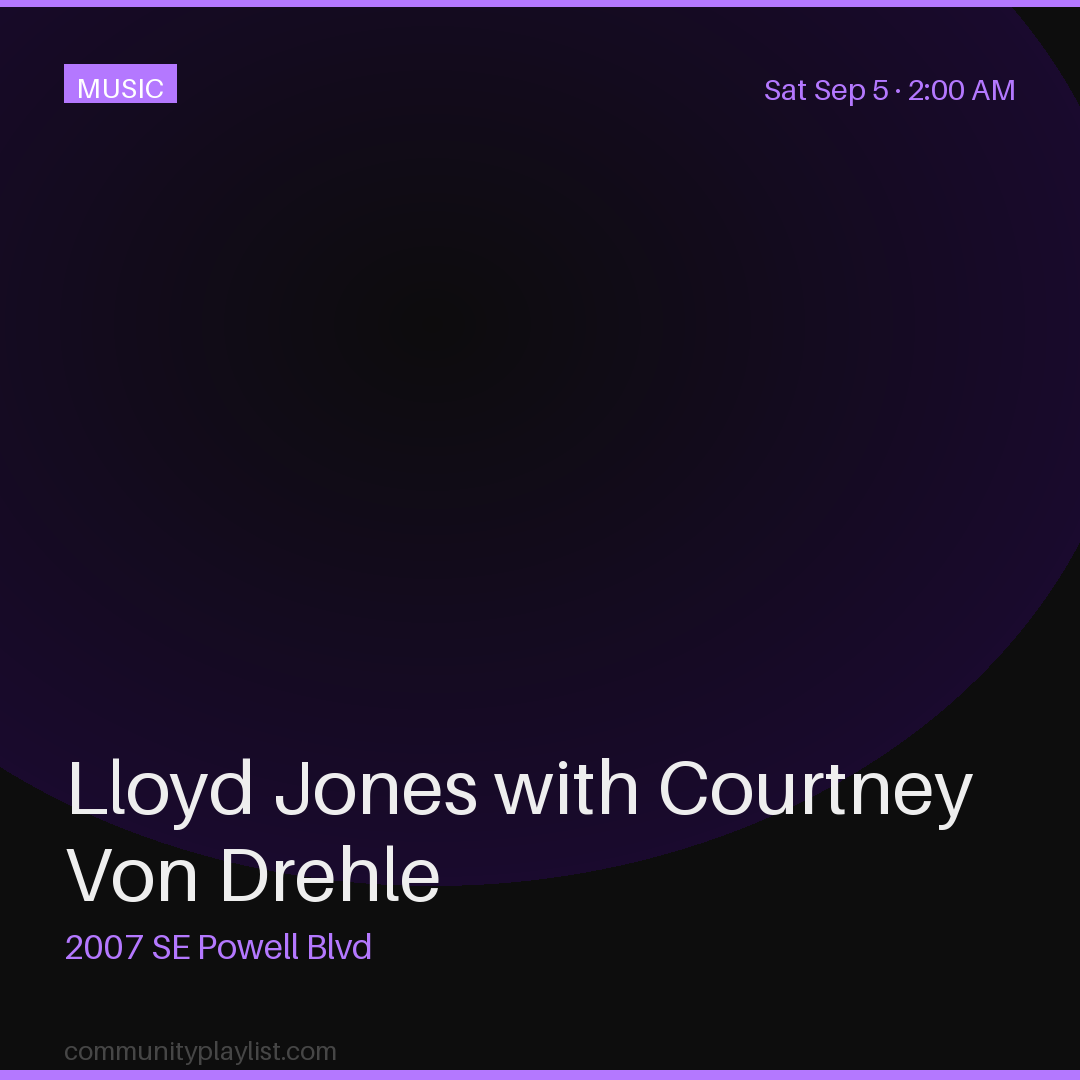 Lloyd Jones with Courtney Von Drehle