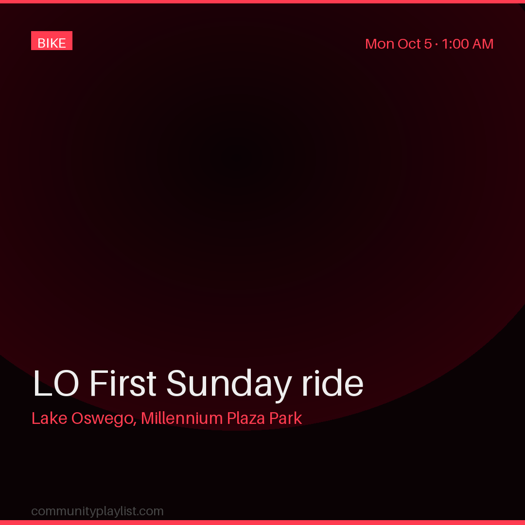 LO First Sunday ride
