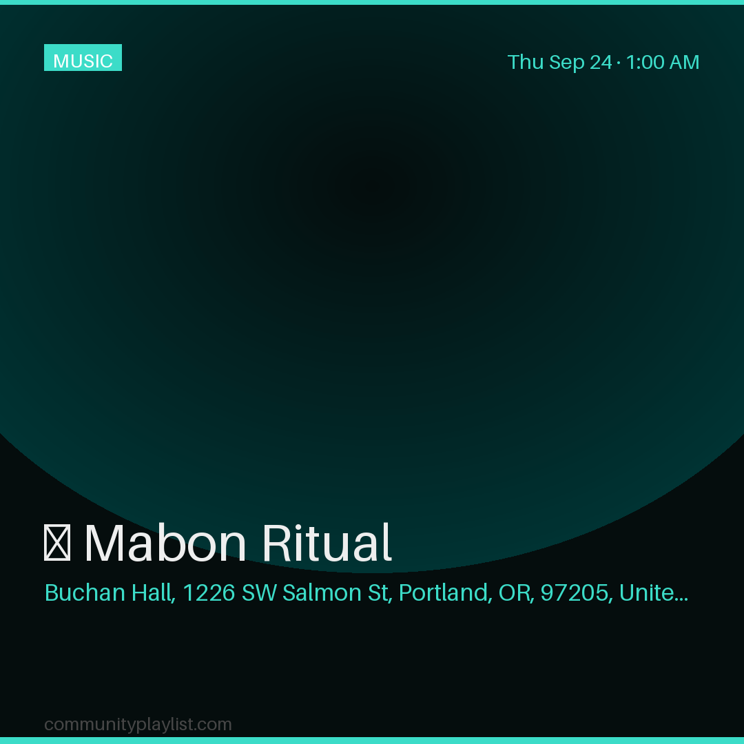 🌎 Mabon Ritual