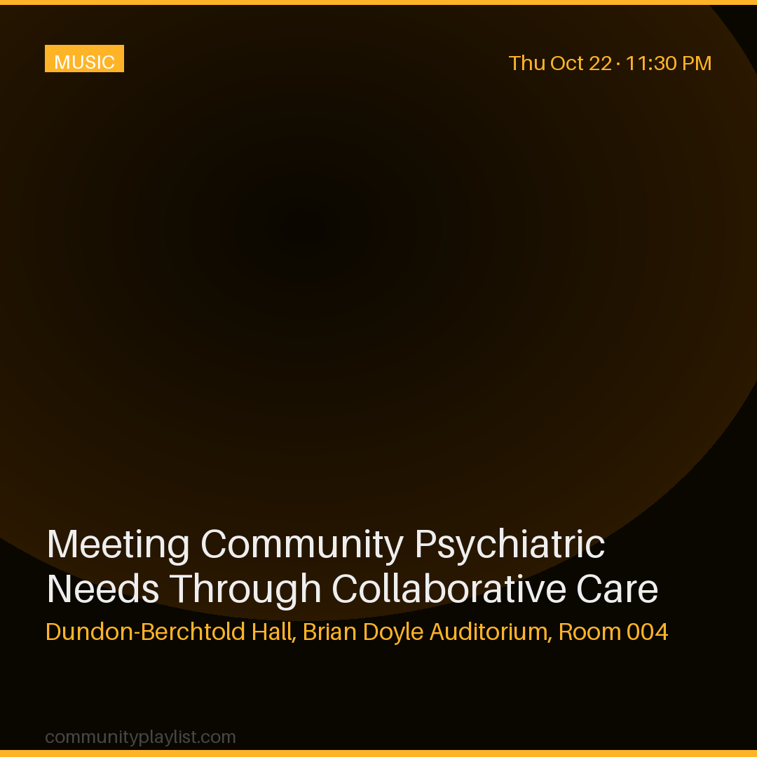 Meeting Community Psychiatric Needs Through Collaborative Care
