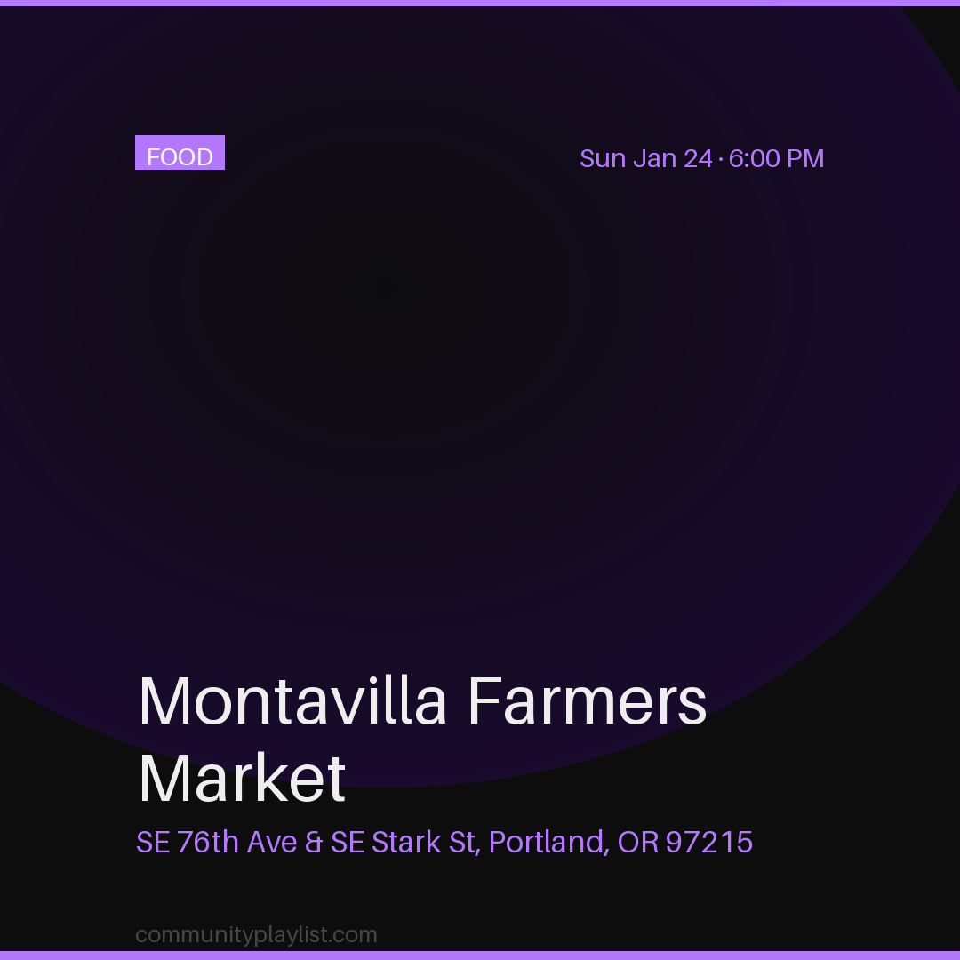 Montavilla Farmers Market