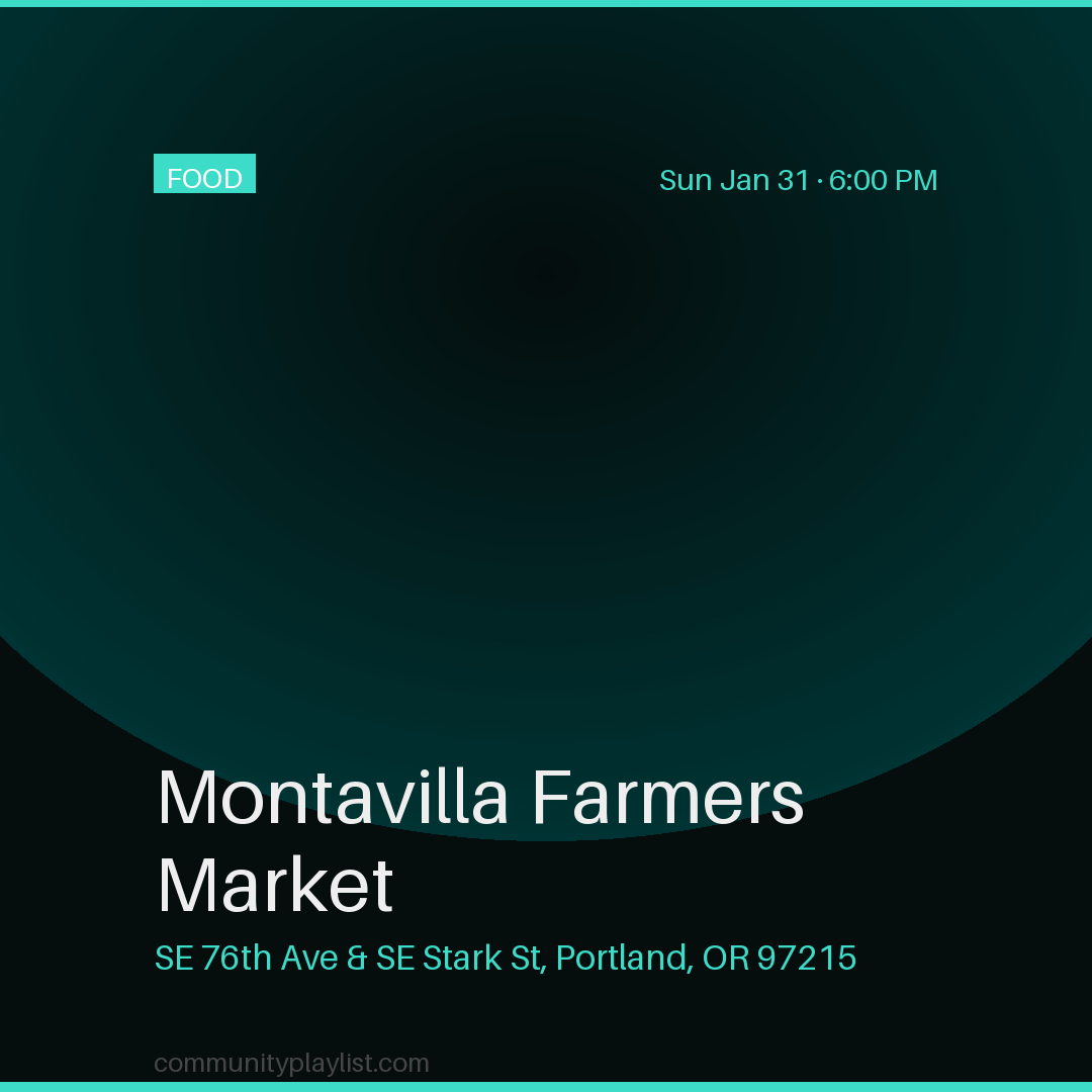Montavilla Farmers Market