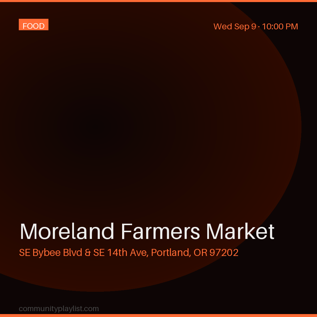 Moreland Farmers Market