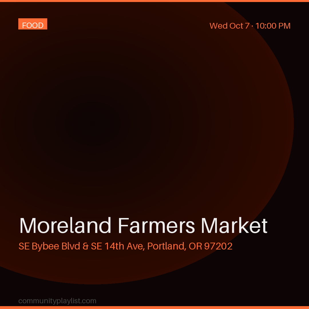 Moreland Farmers Market