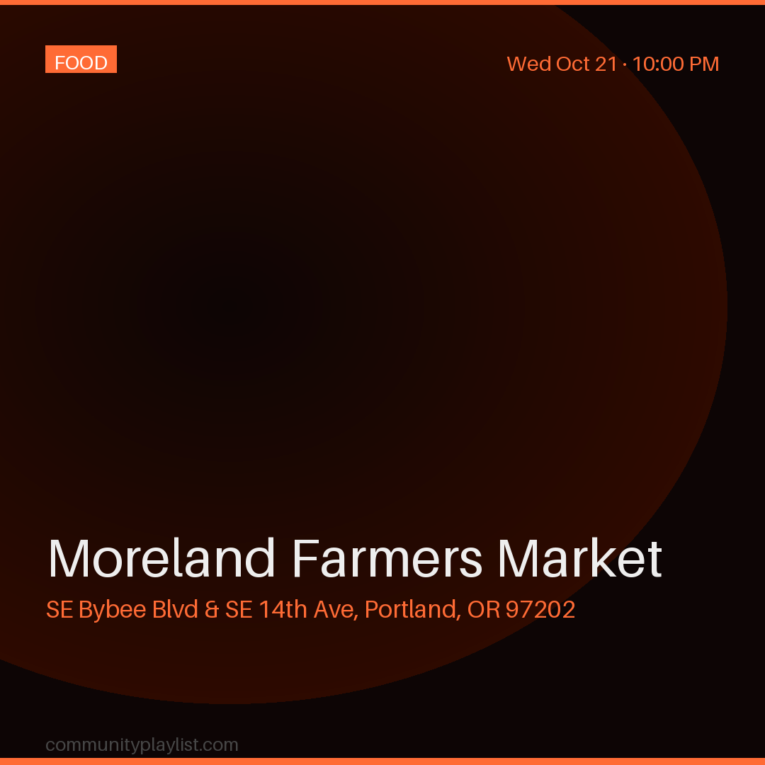 Moreland Farmers Market