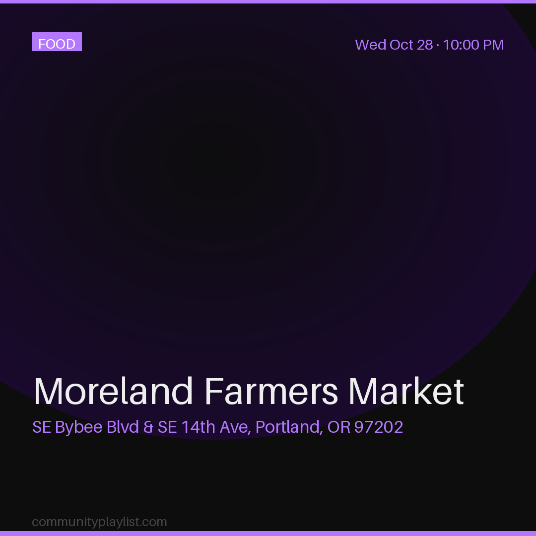 Moreland Farmers Market